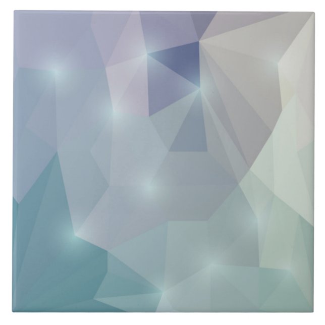Abstract Geometric Polygon Ceramic Tile (Front)