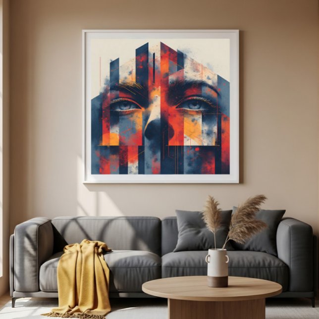 Abstract Geometric Portrait Poster (Creator Uploaded)