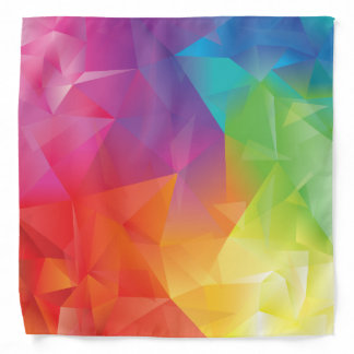 Abstract Geometric Rainbow Bandana