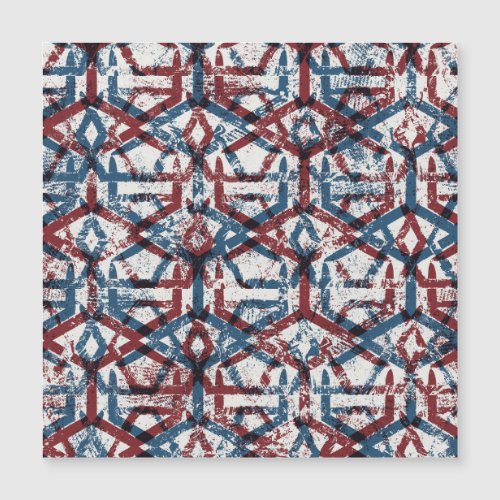 Abstract Geometric Red Blue