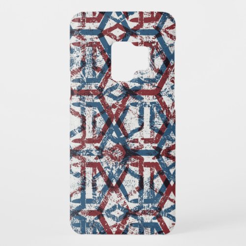Abstract Geometric Red Blue Case_Mate Samsung Galaxy S9 Case