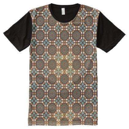 Abstract geometric retro seamless pattern All-Over-Print shirt