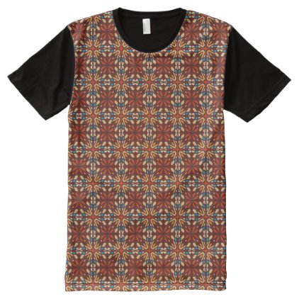 Abstract geometric retro seamless pattern All-Over-Print T-Shirt