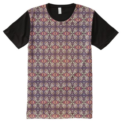 Abstract geometric retro seamless pattern All-Over-Print T-Shirt