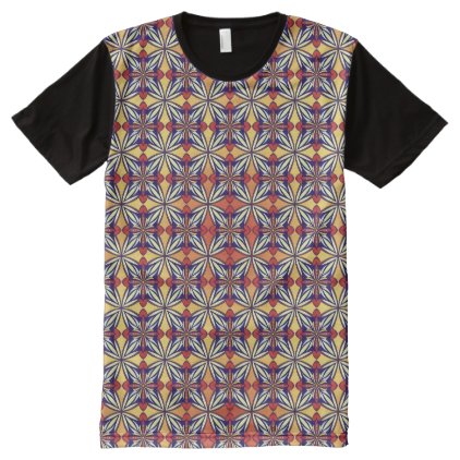 Abstract geometric retro seamless pattern All-Over-Print T-Shirt