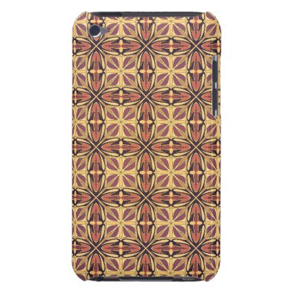 Abstract geometric retro seamless pattern barely there iPod case