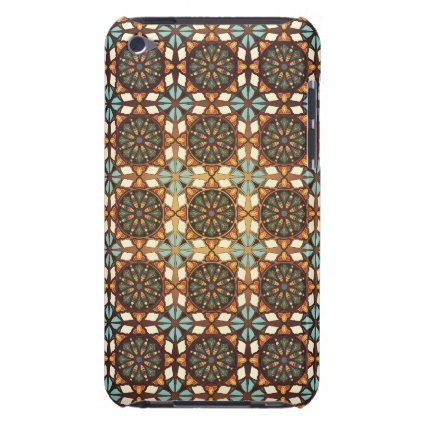 Abstract geometric retro seamless pattern iPod touch case