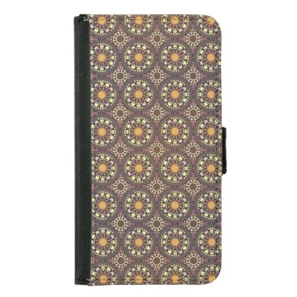 Abstract geometric retro seamless pattern samsung galaxy s5 wallet case