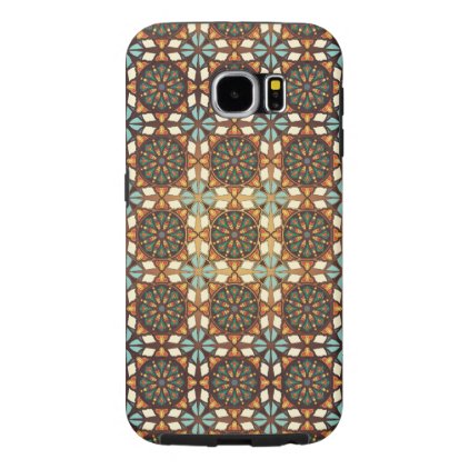 Abstract geometric retro seamless pattern samsung galaxy s6 case