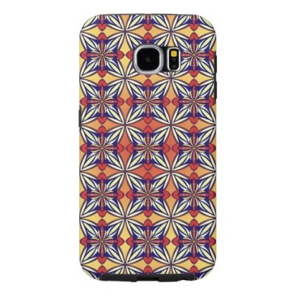 Abstract geometric retro seamless pattern samsung galaxy s6 case