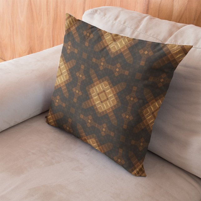 Abstract Geometric Seamless Native Pattern Throw Pillow (Creator Uploaded)