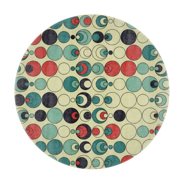 Abstract geometric seamless pattern design. cutting board (Front)