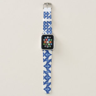 Abstract geometric seamless pattern in scandinavia apple watch band