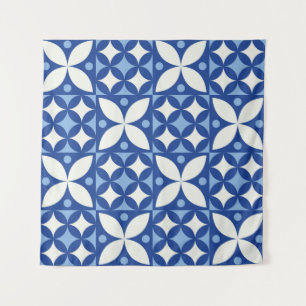 Abstract geometric seamless pattern in scandinavia tapestry