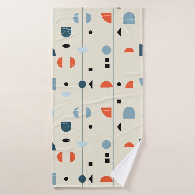 Abstract geometric seamless pattern inspired by mi bath towel (Bath Towel)