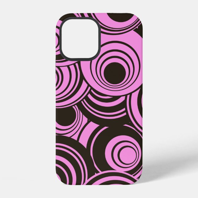 abstract geometric seamless pattern with concentri iphone case (Back)