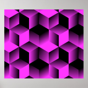 abstract geometric seamless pattern with grid of c poster