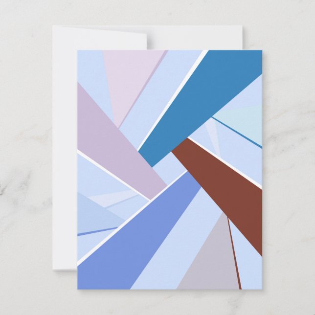 Abstract Geometric Shape 3 Note Card (Front)