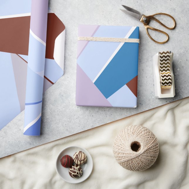 Abstract Geometric Shape 3 Wrapping Paper (Crafts)