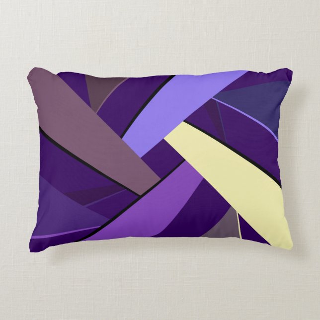 Abstract Geometric Shape 5 Accent Pillow (Front)