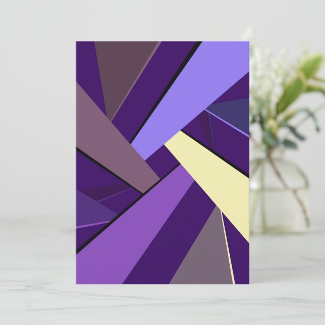 Abstract Geometric Shape 5 Card (Standing Front)