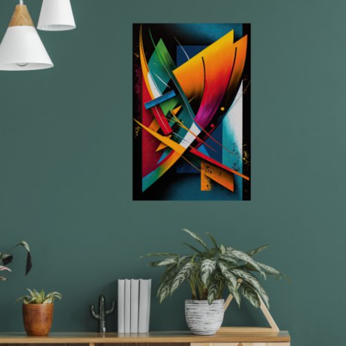 Abstract geometric shape 5 poster