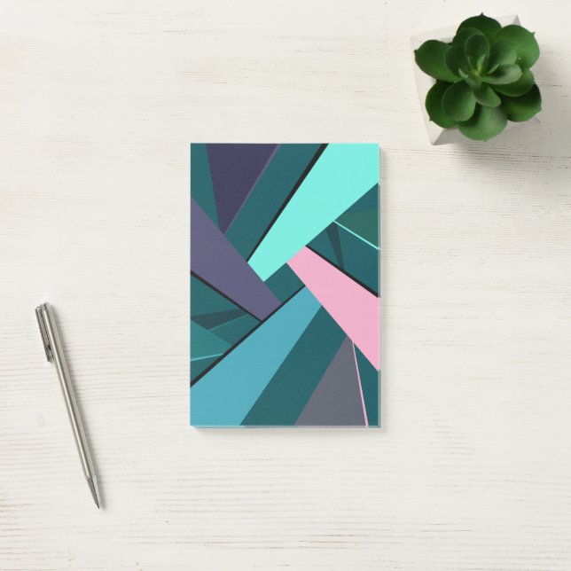 Abstract Geometric Shape 6 Post-it Notes (Office)