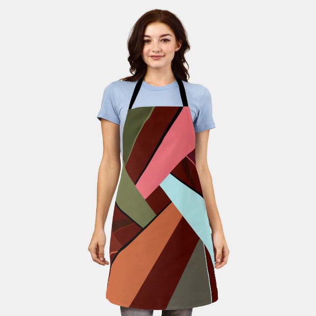 Abstract Geometric Shape 7 Apron (Worn)