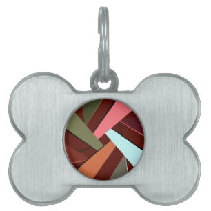 Abstract Geometric Shape 7 Pet ID Tag