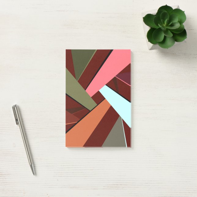 Abstract Geometric Shape 7 Post-it Notes (Office)
