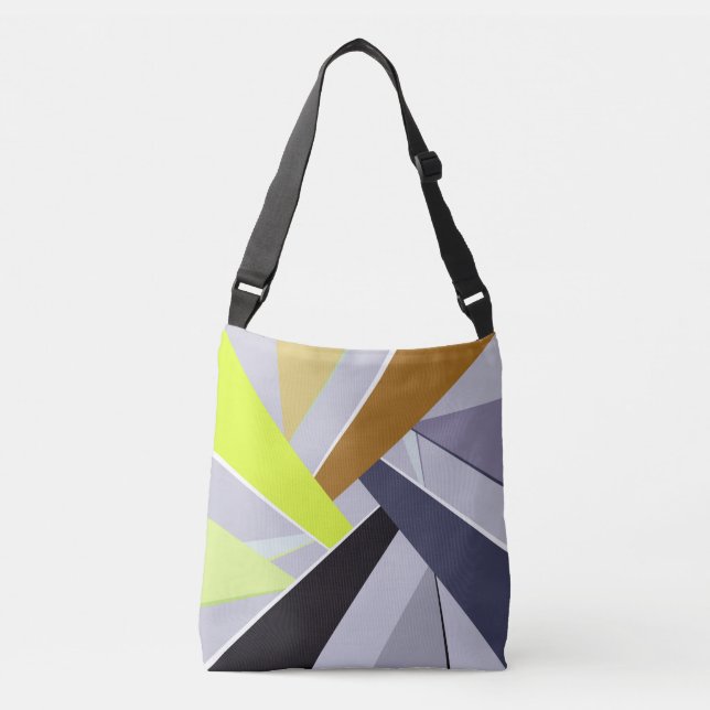 Abstract Geometric Shape 8 Crossbody Bag (Front)