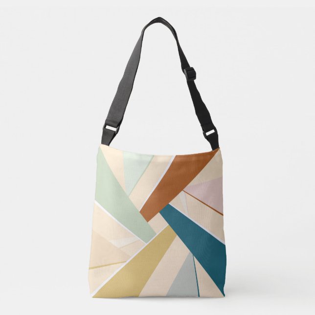 Abstract Geometric Shape Crossbody Bag (Front)