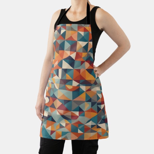 Abstract geometric shape modern and vibrant apron (Insitu)