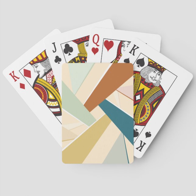 Abstract Geometric Shape Poker Cards (Back)