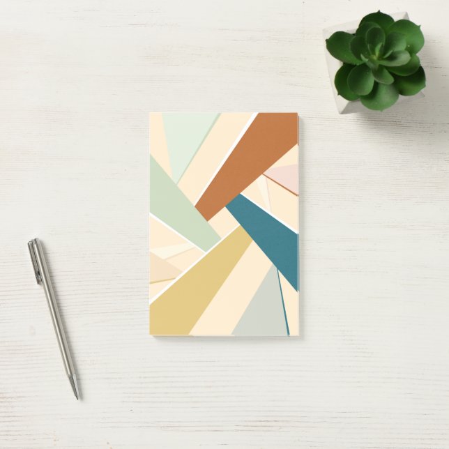 Abstract Geometric Shape Post-it Notes (Office)