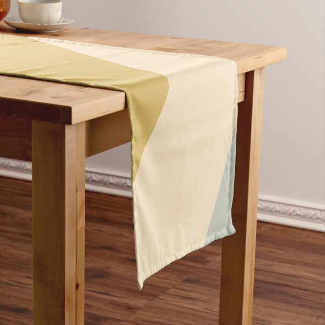 Abstract Geometric Shape Short Table Runner (In Situ)