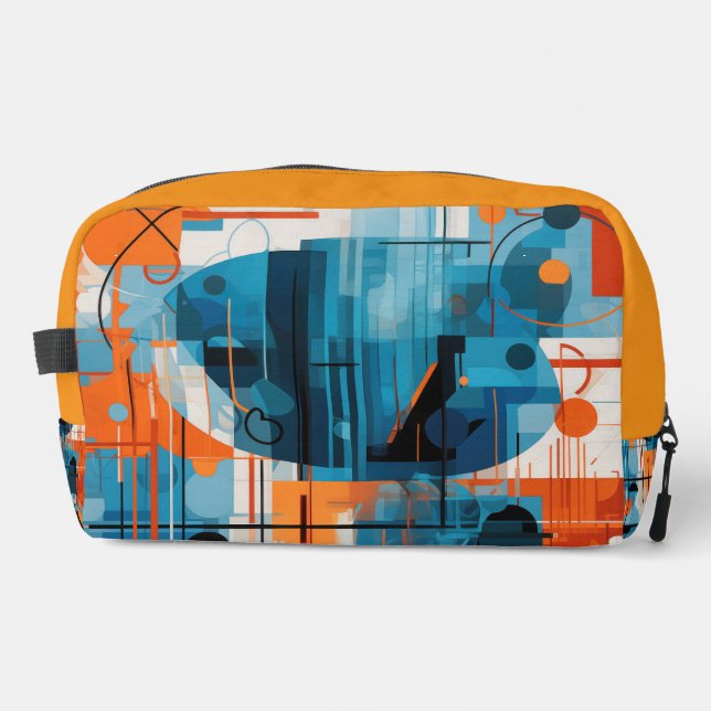 Abstract geometric shapes composition dopp kit (Front)