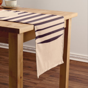 Abstract geometric shapes composition medium table runner