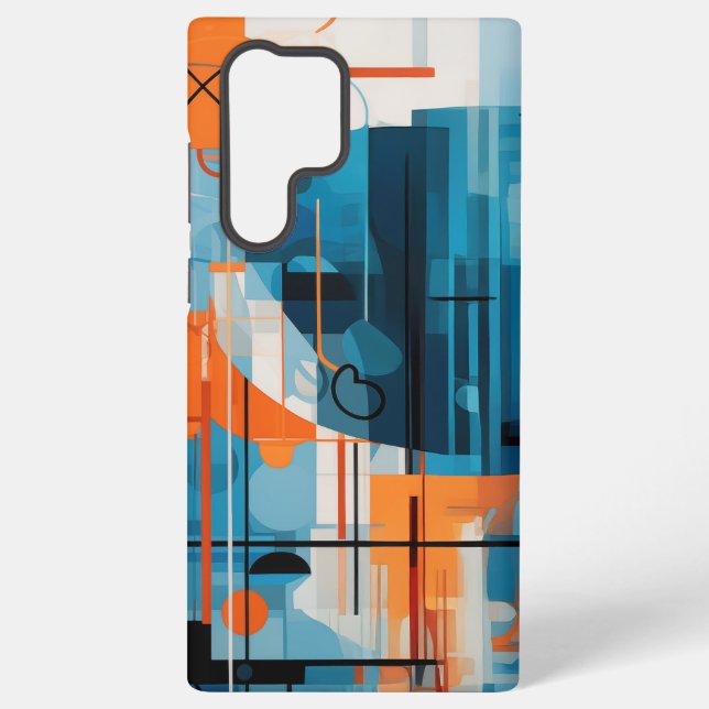  Abstract geometric shapes composition Samsung Galaxy Case (Back)