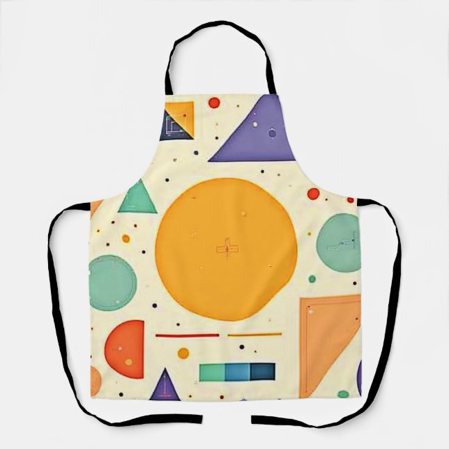 Abstract Geometric Shapes Design Apron (Front)