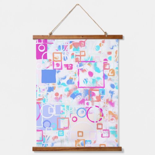 Abstract Geometric Shapes Hanging Tapestry