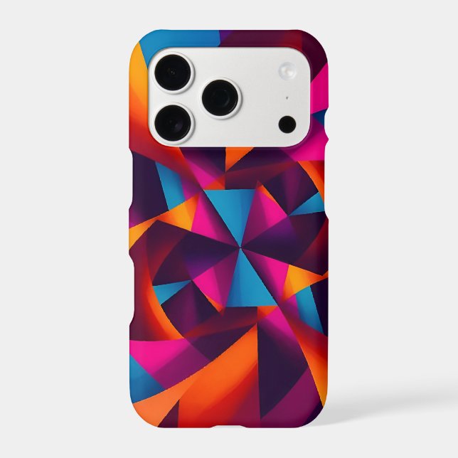 abstract geometric shapes iphone case (Back)