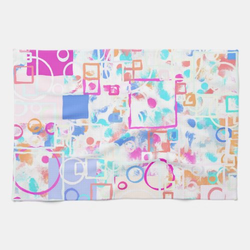 Abstract Geometric Shapes Kitchen Towel