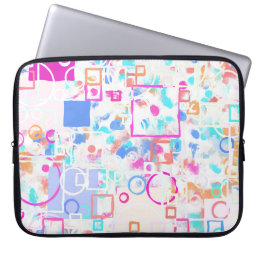 Abstract Geometric Shapes Laptop Sleeve