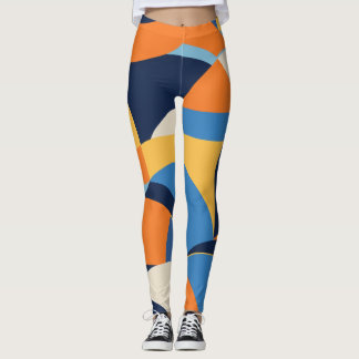 Abstract geometric shapes leggings