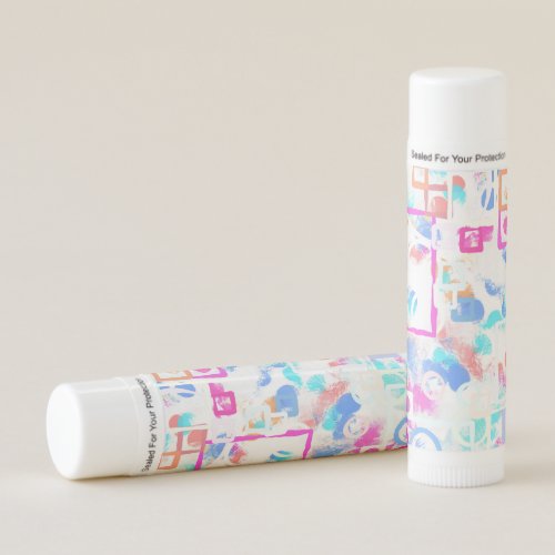 Abstract Geometric Shapes Lip Balm