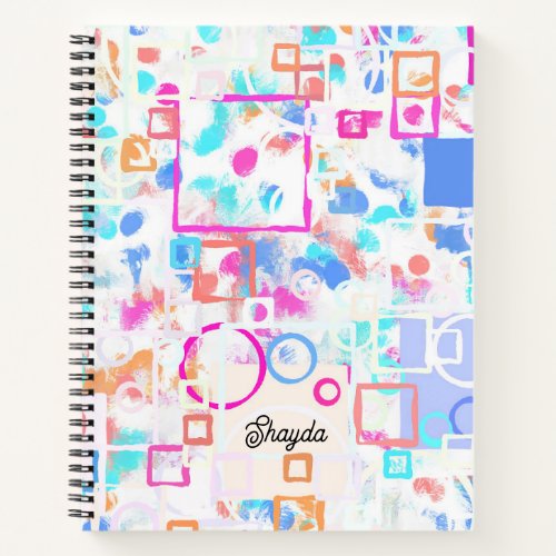 Abstract Geometric Shapes Notebook