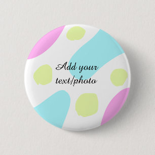 Abstract geometric shapes pastel add name photo ba button