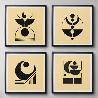 Abstract Geometric Shapes Peel And Stick Photo Tile