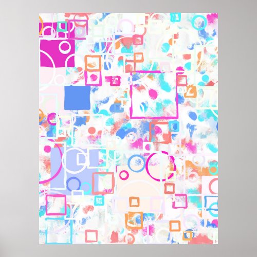 Abstract Geometric Shapes Poster